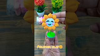 Making Flowers With Clay 🌞 | Satisfying & Relaxing ASMR ✨#asmr #relaxing #diy #clay #shorts #clayart