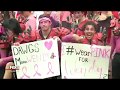 "Wear Pink For Wendy": UGA fans don pink to honor Arkansas State coach's wife