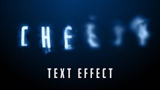 Wispy Ghost Text Reveal  After Effects Tutorial