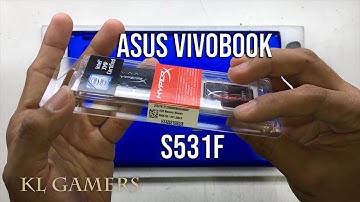ASUS Vivobook S531F Blue Color Notebook PC Upgrade Kingston Hyper X IMPACT DDR4 RAM increase speed