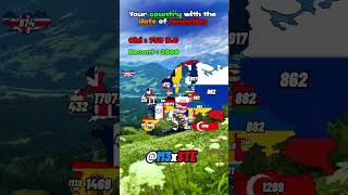 Your country with the date of fondation #france #europe #country