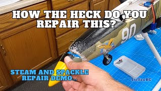 How to fix foam RC Plane with steam