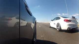 Drag race BMW M6 vs BMW M5