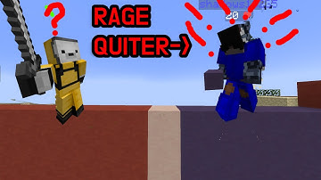 I Played A Rage Quiter On Hypixel Bridge... He Rage Quit