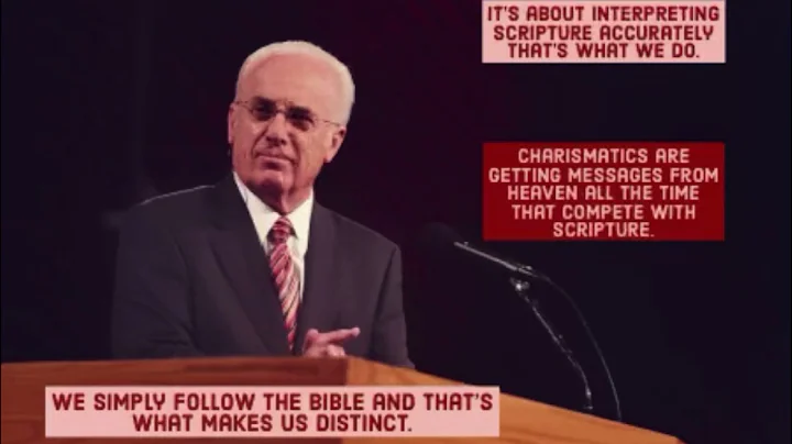 John MacArthur explains the difference between Grace to You & charismatic churches - Must Watch!