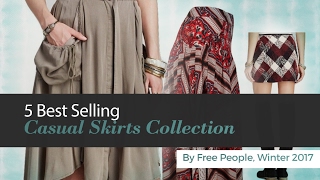 5 Best Selling Casual Skirts Collection By Free People, Winter 2017 Free People Mini Skort