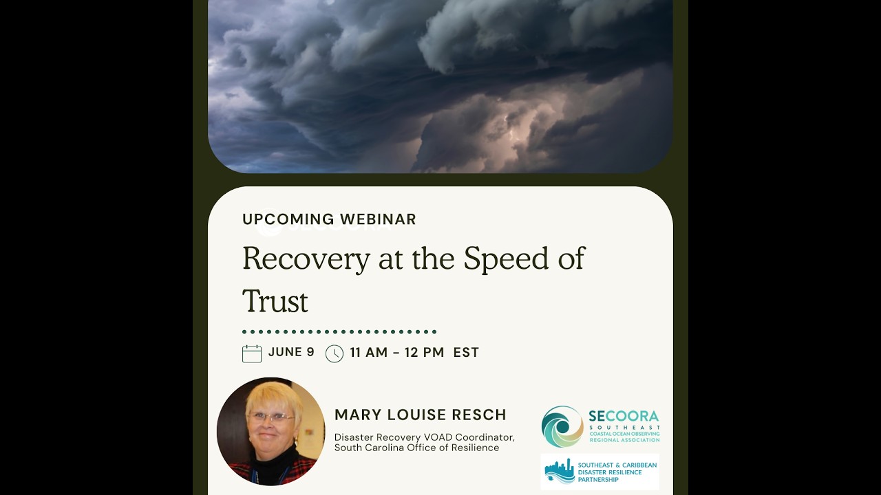 Recovery at the Speed of Trust (SCDRP Resilience in Action Webinar, June 2026)