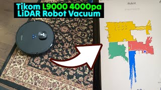 Tikom L9000 LiDAR 4000Pa Robot Vacuum & Mop Tested 🟡 Gadgetify