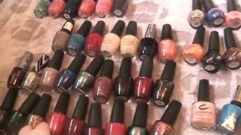2016 Declutter Video! Nail Polishes!