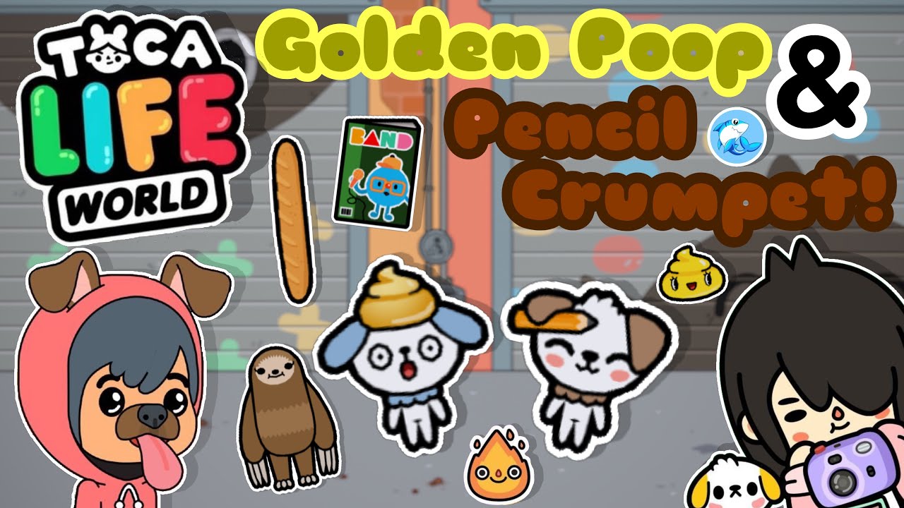 Toca Life World Golden Poop & Pencil Crumpet!? 😱 (Secret Crumpets