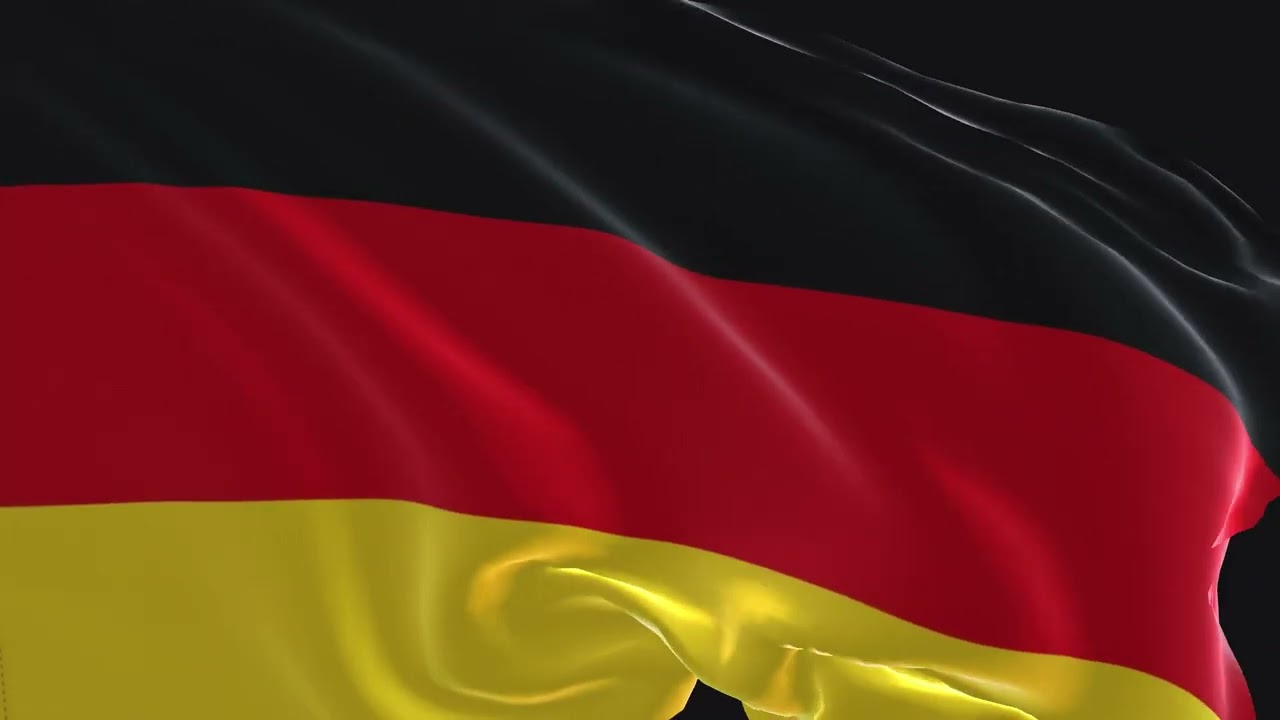 Waving Germany Flag,  3D Animated Germany flag Relaxation Video, Germany independents day