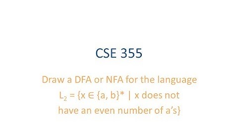 ASU CSE355: Course Review, Examples - FA for language with uneven # as