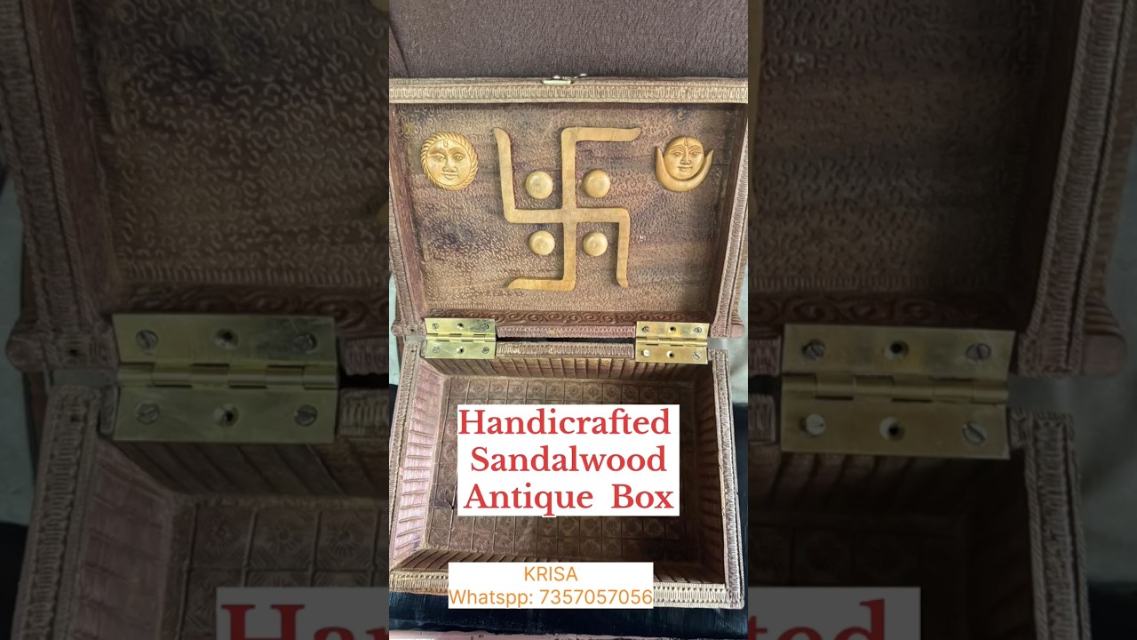 Handcrafted Sandalwood Antique Box ✨️