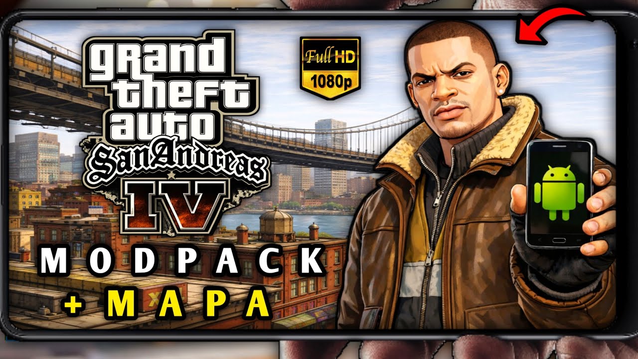 GTA IV PARA ANDROID KKK? SAIU O MELHOR MOD GTA 4 PARA GTA SAN ANDREAS ANDROID 2026) Modpack Gta IV.