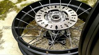 ASLI VELG TUBLESS jari jari di samping
