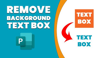 How to remove background from a text box in publisher