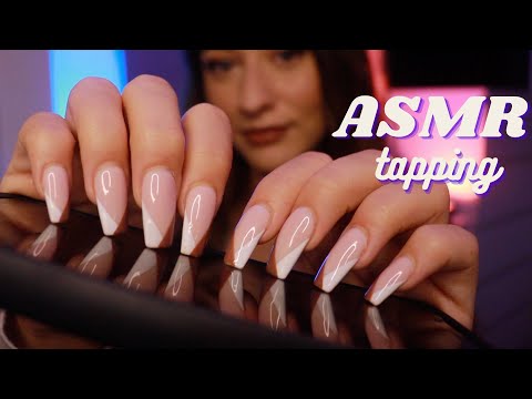 ASMR Tapping for Sleep & Relaxation 😴 ~ long nails for extra tingles (no talking)