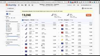 Cleartrip bug selects wrong flight.screenflow