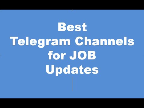 Telegram channels for job updates and discussions.