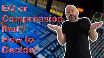 EQ or Compression First? How to decide, when you are mixing or mastering.
