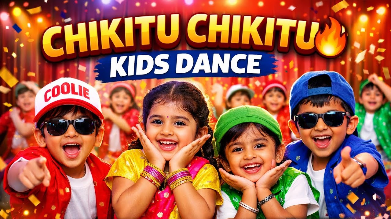 Chikitu Chikitu Song Dance 😍 | Cute Kids Cover | Coolie Movie | Achivers Academy 2025