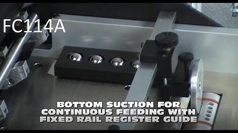 Count FC114A Air Suction Feed Creasing, Numbering, Perforating System