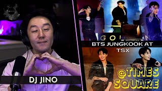 : DJ REACTION to KPOP - JUNGKOOK AT TSX TIMES SQUARE |BTS V 'SLOW DANCING' FRNK REMIX