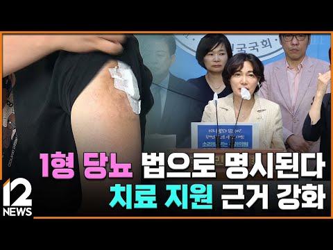 [<strong>단독</strong>] 1형 당뇨 법으로 명시된다…<strong>치료</strong> 지원 근거 강화 / EBS뉴스 2024. 08. 22