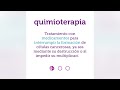 Quimioterapia ⏐ Palabras importantes, diccionario de cáncer del NCI