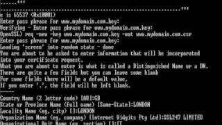 Creating your SSL Certificate Signing Request (CSR) for Apache using OpenSSL