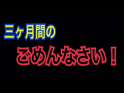 三ヶ月間の様々なことについて謝罪します…