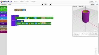 BlocksCAD: Parametric Design Using Variables