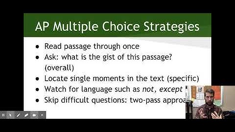 AP Multiple Choice Strategies: Language and Composition
