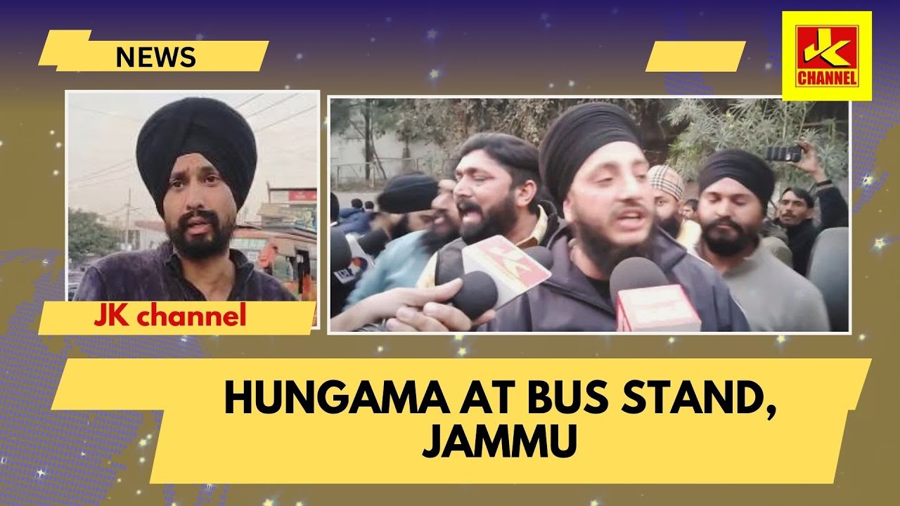 Hungama at Bus Stand, Jammu