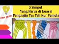 5 SIMPUL YANG HARUS DIKUASAI PENGRAJIN TAS TALI KUR PEMULA