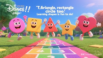 Shapes All Around | Fun Learning Shapes Song for Toddlers | Pixar 3D Animation