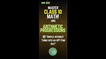 CBSE - CLASS 10 - #arithmeticprogressionclass10th  #cbse2025 #englishmedium #class10th