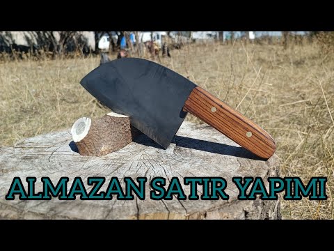 Almazan şef satırı yapımı - daire testere den #knifemaking #knife #knives