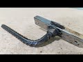 the discovery of a homemade iron door latch tool that is rarely known by weld