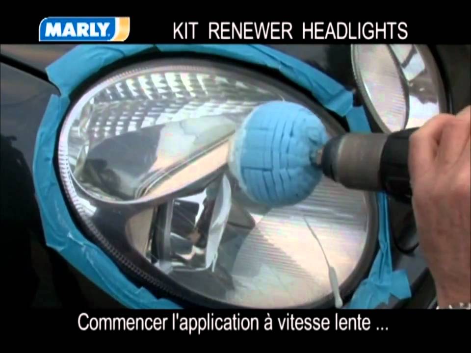 Kit Renovateur et Lustrage Phares en Plastique - by MARLY 