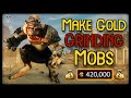 Make gold grinding mobs new world