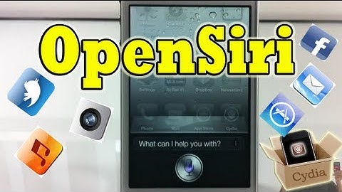 OpenSiri (Cydia Tweak) - How To Open Apps WIth Siri