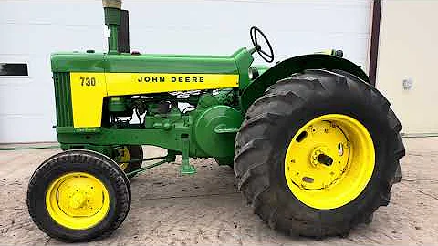 John Deere 730 Gas Standard Tractor, Restored, selling at auction August 27, 2025