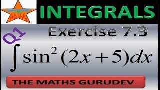 Question 1 Exercise 7.3, Integrals, Class 12 Maths, NCERT solutions by THE MATHS GURUDEV,Q1Ex 7.3