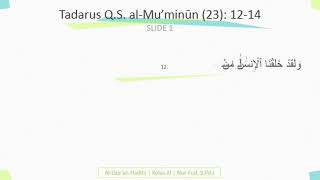 Tadarus Al-Qur'an | Surat Al-Mukminun | Ayat 12-14