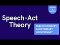 Speech Act Theory | Pragmatics | Discourse Analysis