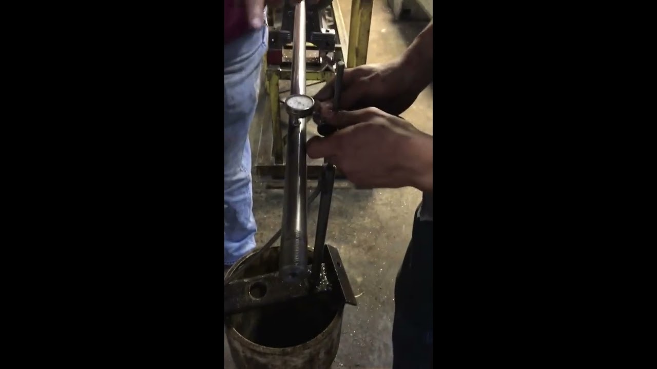 Straightening 1" shaft YouTube