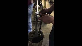 Straightening 1" shaft