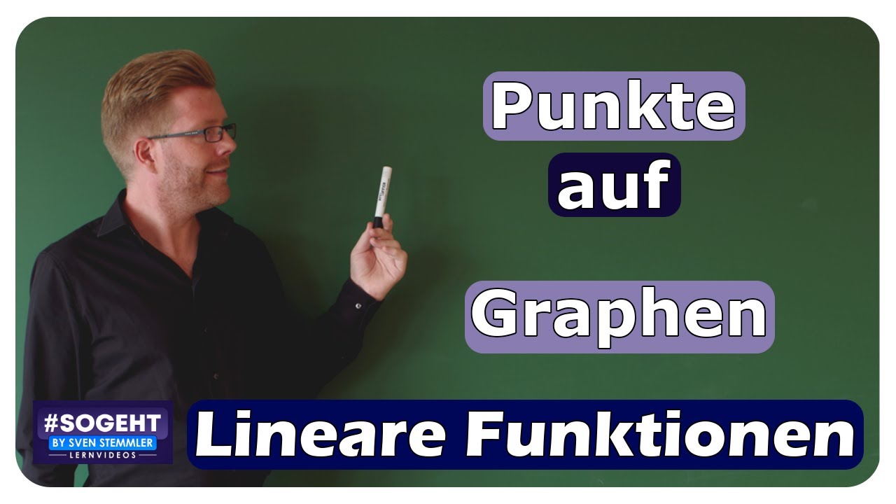 Vorschaubild zum Lernvideo "Punkt auf Graphen bestimmen - Lineare Funktionen - einfach und anschaulich erklärt"