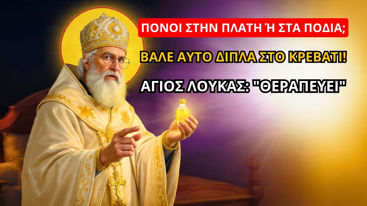 Άγιος Λουκάς: Αν έχεις πόνους στην πλάτη ή στα πόδια, βάλε ΑΥΤΟ δίπλα στο κρεβάτι σου!